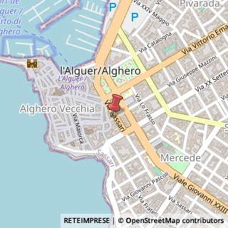 Mappa Via Giuseppe Mazzini, 2, 07041 Alghero, Sassari (Sardegna)