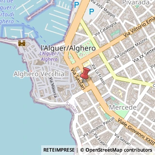 Mappa Via Sassari, 26, 07041 Alghero, Sassari (Sardegna)
