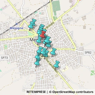 Mappa Centro storico, 72023 Mesagne BR, Italia (0.3155)