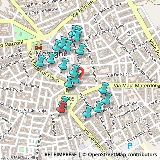 Mappa Piazza Giuseppe Garibaldi, 72023 Mesagne BR, Italia (0.2185)