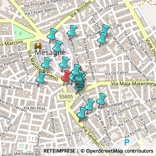 Mappa Piazza Giuseppe Garibaldi, 72023 Mesagne BR, Italia (0.2025)