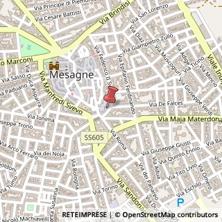 Mappa Piazza Giuseppe Garibaldi, 29, 72023 Mesagne, Brindisi (Puglia)