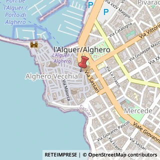 Mappa Via Roma, 89, 07041 Alghero, Sassari (Sardegna)