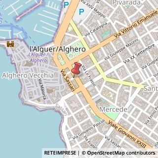 Mappa Via Cagliari, 25, 07041 Alghero, Sassari (Sardegna)