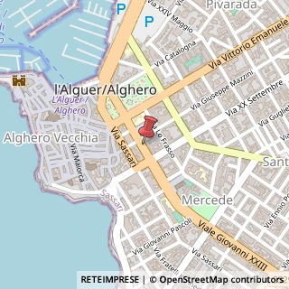 Mappa Via Cagliari, 22, 07041 Alghero, Sassari (Sardegna)