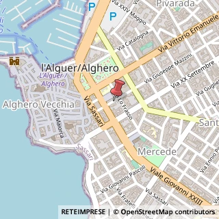 Mappa Via Giuseppe Mazzini, 47, 07041 Alghero, Sassari (Sardegna)