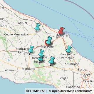 Mappa Via Montessori, 72023 Mesagne BR, Italia (11.45286)