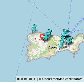 Mappa Primo Vico Boffe, 80071 Anacapri NA, Italia (1.63063)