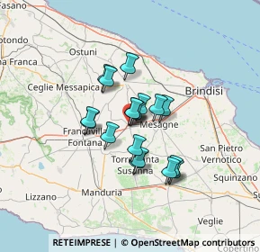 Mappa Via Cosimo Argentieri, 72022 Latiano BR, Italia (9.62333)