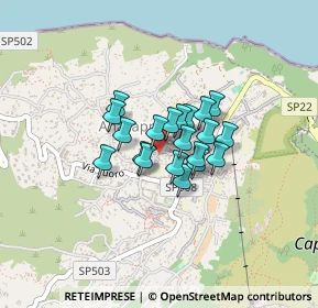 Mappa Via P.R, 80071 Anacapri NA, Italia (0.263)