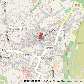 Mappa Via Giuseppe Orlandi, 189, 80071 Anacapri, Napoli (Campania)