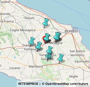 Mappa Via Thaon de Revel, 72022 Latiano BR, Italia (7.92625)