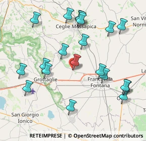 Mappa Contrada Tagliavanti, 72021 Francavilla Fontana BR, Italia (9.525)