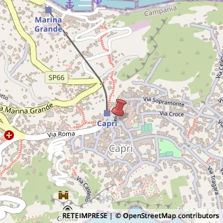 Mappa Via le Botteghe, 10A, 80076 Capri, Napoli (Campania)