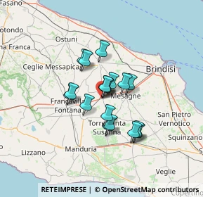 Mappa Via Francesco D'Ippolito, 72022 Latiano BR, Italia (9.59611)