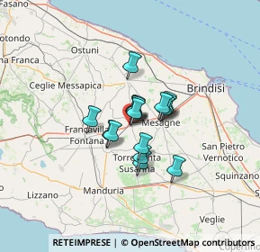 Mappa Via Giuseppe Mazzini, 72022 Latiano BR, Italia (7.89438)