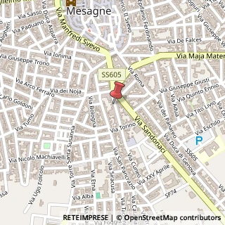 Mappa Via Cuneo,  24, 72023 Mesagne, Brindisi (Puglia)