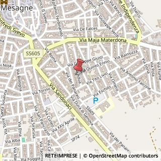 Mappa Via Adua, 28, 72023 Mesagne, Brindisi (Puglia)
