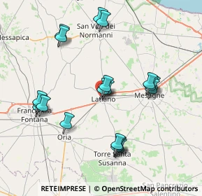 Mappa Via Tarquinio Fuortes, 72022 Latiano BR, Italia (8.49)