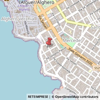 Mappa Via Fratelli Kennedy, 9, 07041 Alghero, Sassari (Sardegna)