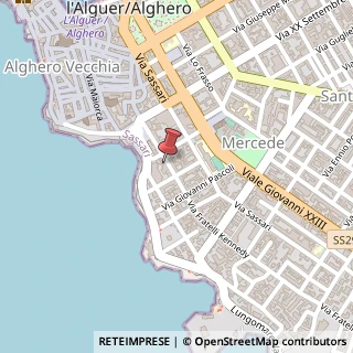 Mappa Via Fratelli Kennedy, 9, 07041 Alghero, Sassari (Sardegna)