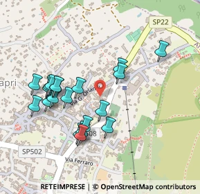 Mappa Viale T. De Tommaso, 80071 Anacapri NA, Italia (0.247)