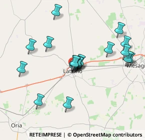 Mappa Via Santa Margherita, 72022 Latiano BR, Italia (3.536)