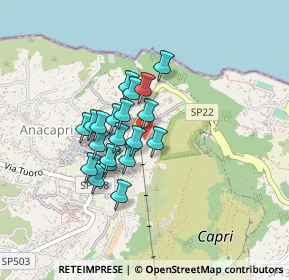 Mappa Via Caposcuro, 80071 Anacapri NA, Italia (0.335)