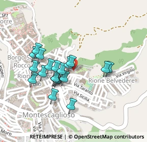Mappa Via San Francesco D`Assisi, 75024 Montescaglioso MT, Italia (0.21)