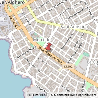 Mappa Viale Giovanni XXIII, 47, 07041 Alghero, Sassari (Sardegna)