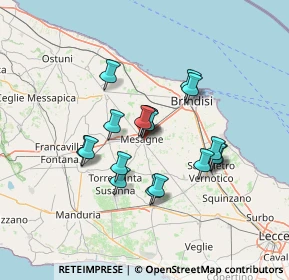 Mappa Via A. Carmelo Falcone, 72023 Mesagne BR, Italia (11.57722)