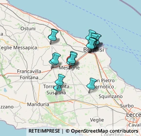 Mappa Via A. Carmelo Falcone, 72023 Mesagne BR, Italia (10.901)