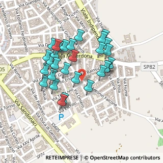 Mappa Via A. Carmelo Falcone, 72023 Mesagne BR, Italia (0.22)