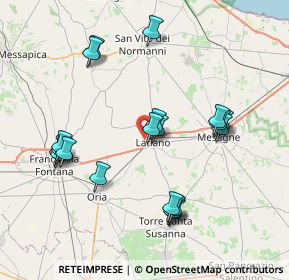 Mappa Contrada Romatizza - Zona Artigianale, 72022 Latiano BR, Italia (8.523)