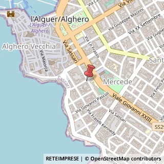 Mappa Via Sassari, 67/A, 07041 Alghero, Sassari (Sardegna)