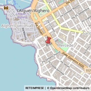 Mappa Via Giosuè Carducci, 25, 07041 Alghero, Sassari (Sardegna)