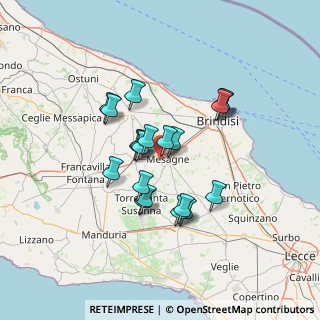 Mappa Circonvallazione Sud di Mesagne, 72023 Mesagne BR, Italia (11.6715)
