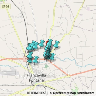 Mappa Via Provinciale per, 72021 Francavilla Fontana BR, Italia (1.28696)