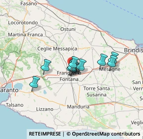 Mappa Via Provinciale per, 72021 Francavilla Fontana BR, Italia (9.28636)