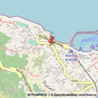 Mappa Via Marina Grande, 191, 80073 Capri, Napoli (Campania)
