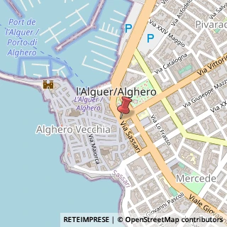 Mappa Piazza porta terra 1, 07041 Alghero, Sassari (Sardegna)