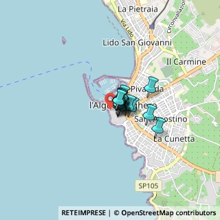 Mappa Via Santa Barbara, 07041 Alghero SS, Italia (0.34125)