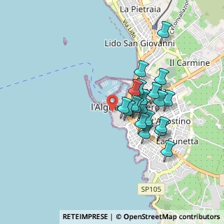 Mappa Via Santa Barbara, 07041 Alghero SS, Italia (0.8045)