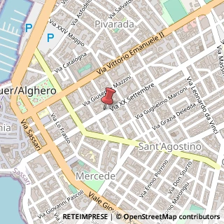 Mappa Via XX Settembre, 120, 07041 Alghero, Sassari (Sardegna)