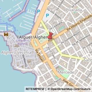 Mappa Via Vittorio Emanuele II, 17, 07041 Alghero, Sassari (Sardegna)