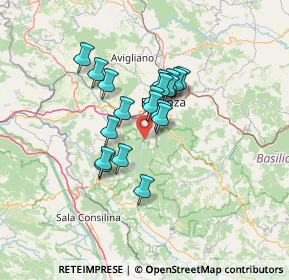 Mappa Contrada Fontana Arciprete, 85010 Pignola PZ, Italia (10.40895)