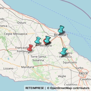 Mappa Via Fiordeligi, 72023 Mesagne BR, Italia (9.56692)