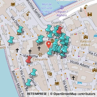 Mappa Carrer de Bonaria, 07041 Alghero SS, Italia (0.01852)