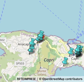 Mappa Via Axel Munthe, 80071 Anacapri NA, Italia (1.229)