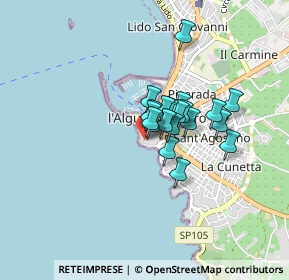 Mappa Piazza del carmelo, 07041 Alghero SS, Italia (0.5485)